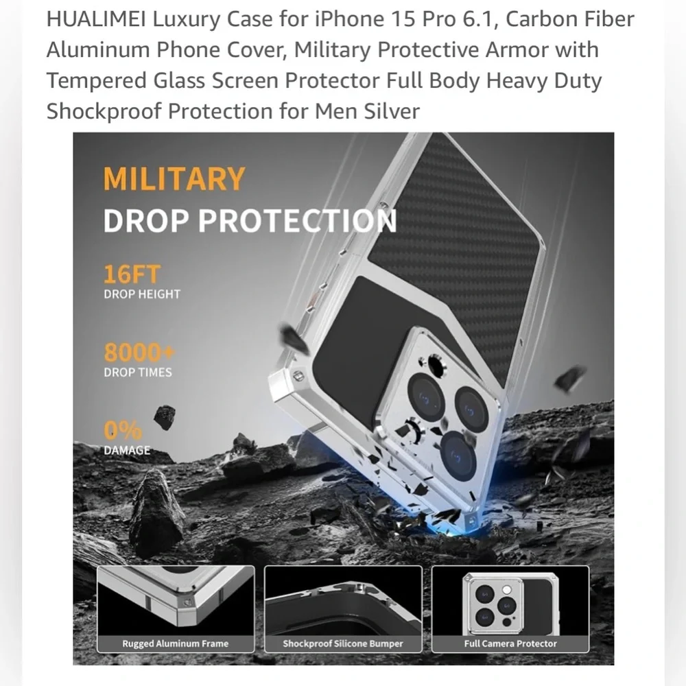 Hualimei luxury case for iPhone 15 pro